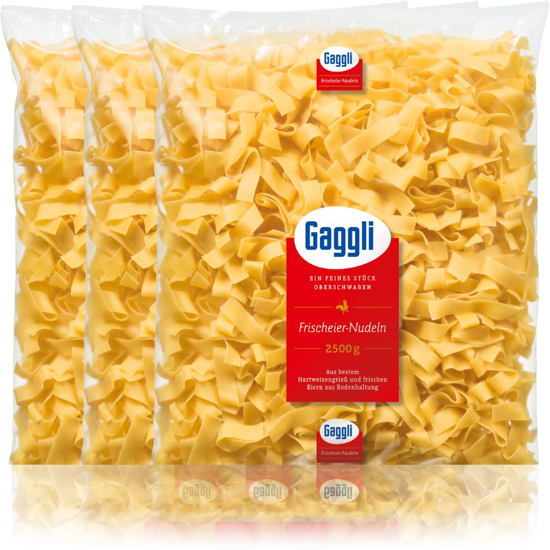 Gaggli Bandnudeln breit pasta nudeln 2500 gramm x 3 Stück