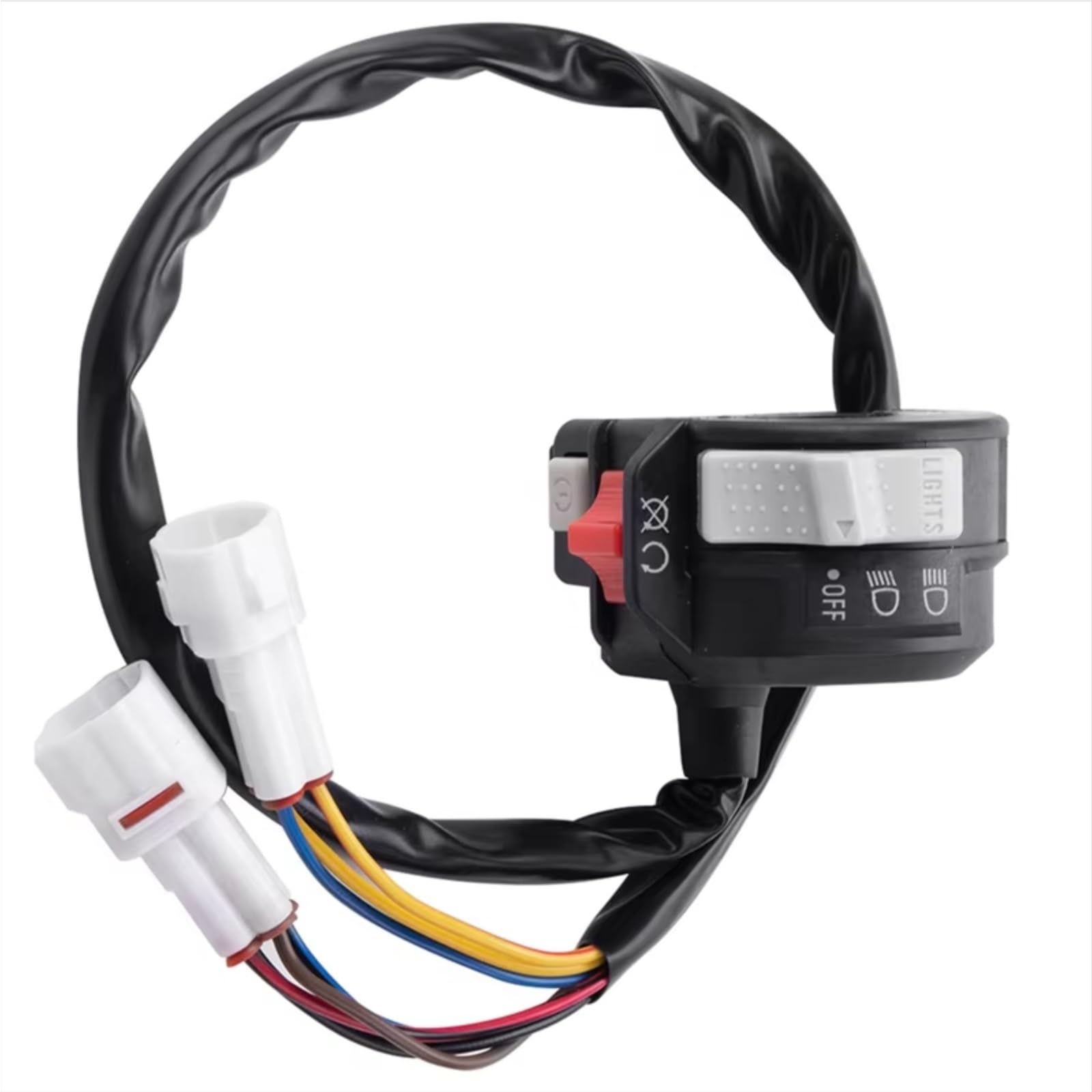 Interruptor señal moto Control Izquierdo Del Manillar Del Interruptor De La Motocicleta Compatible Con YFZ450 Para Grizzly Para Raptor 250 125 Faro De Arranque Apagado