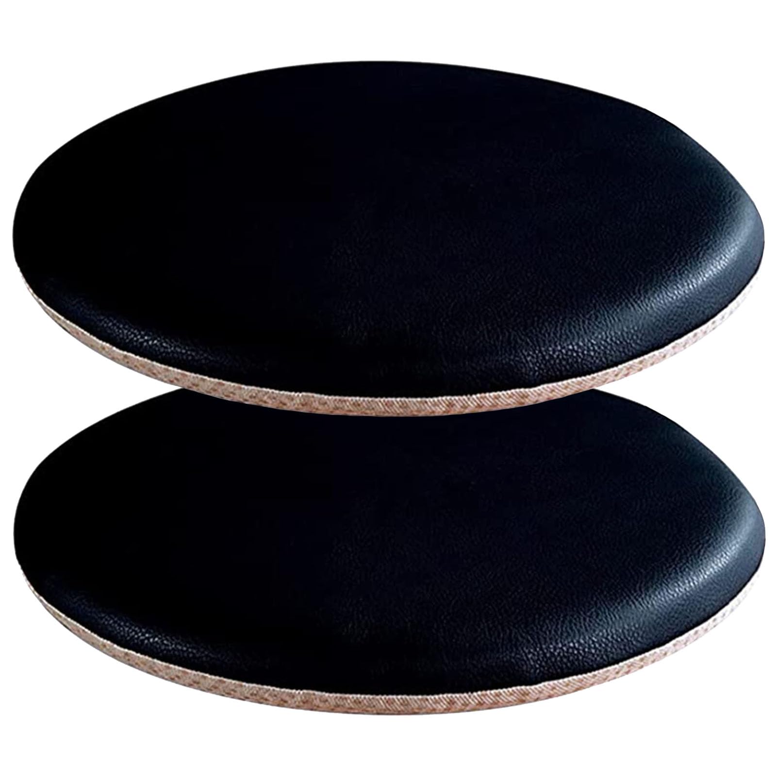 Coussin de chaise rond marron en mousse pour soulager le mal de dos sur chaise en bois
