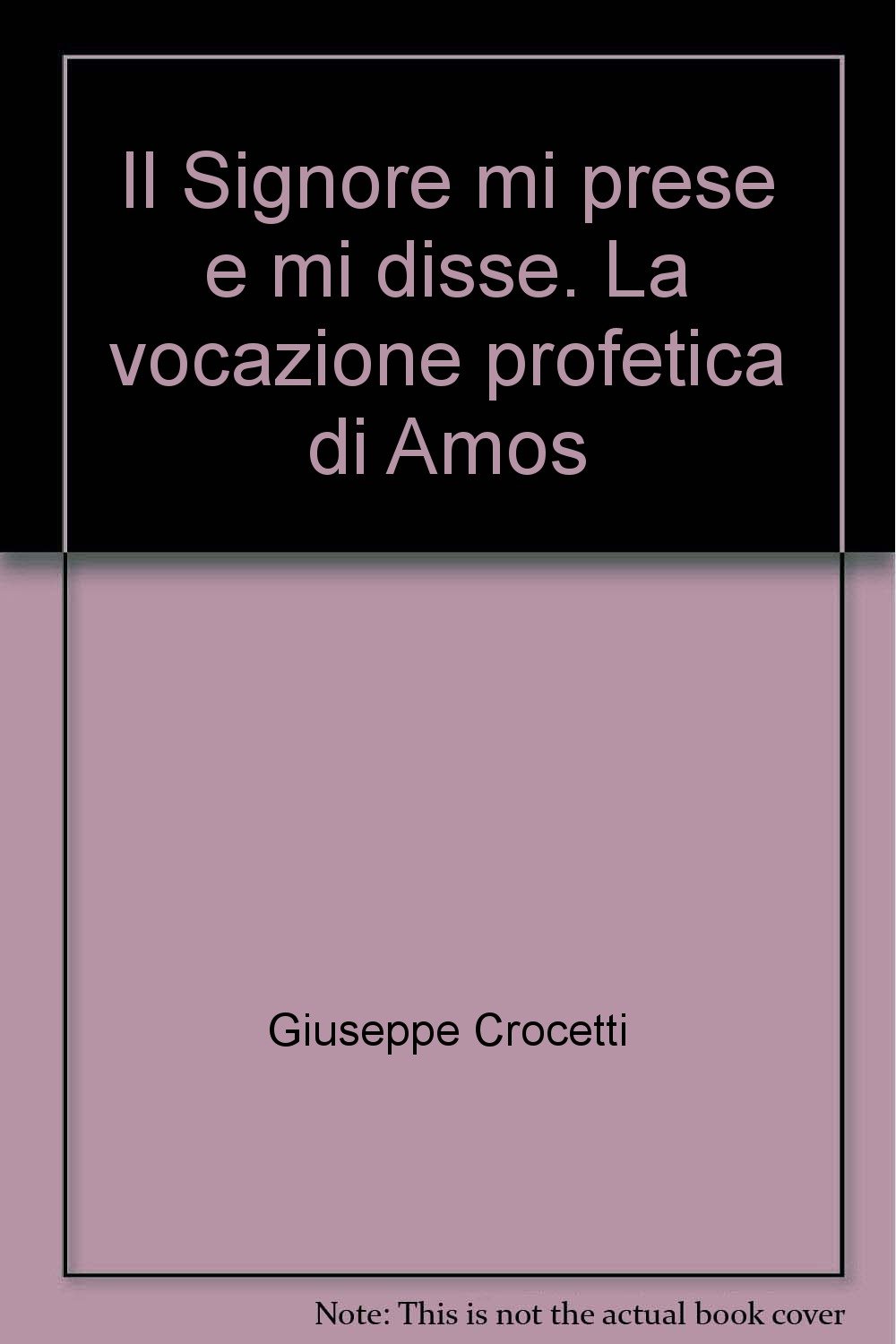 Il Signore Mi Prese E Mi Disse. La Vocazione Profetica Di Amos - 4