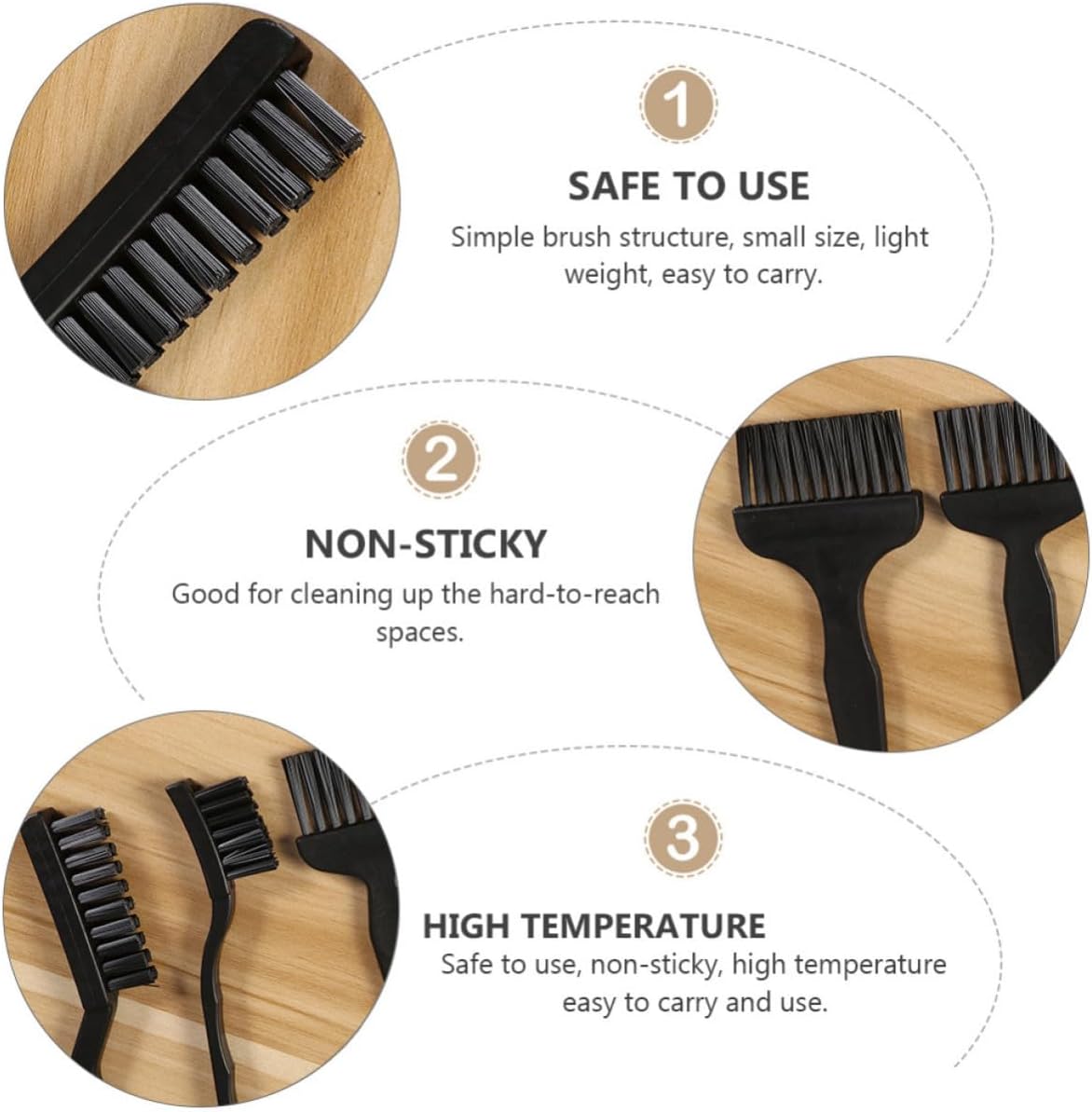 COLLBATH 11 Pcs Anti Static Brushes Kit for Phone Dust Cleaning Lightweight Plastic Phone Cleaning Brush Simple Small Size Structure Easy to Use Does Not Scratch Film Portable Maintenance