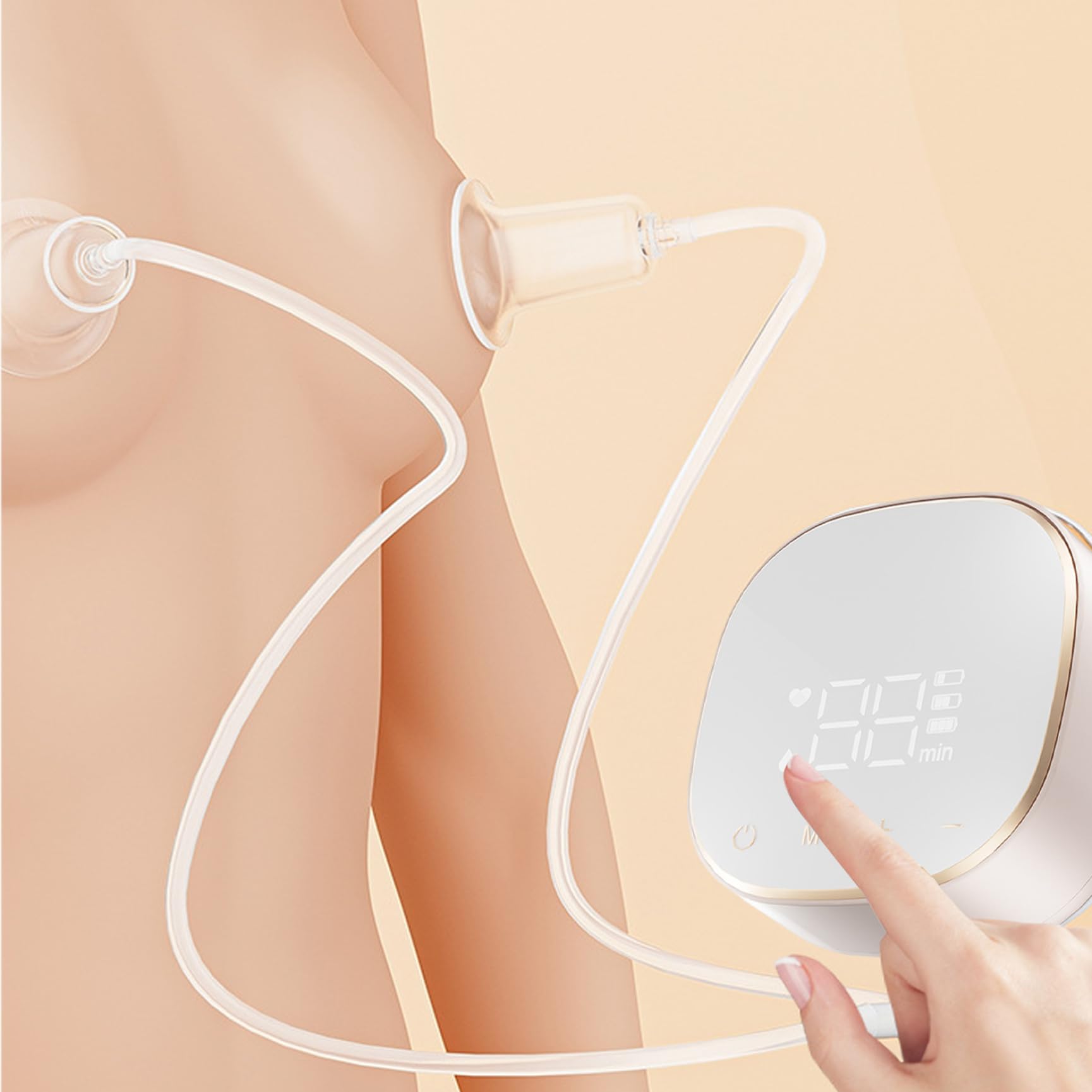 Correcteur de mamelons électrique à écran tactile LED avec 9 niveaux et 3 ventouses rechargeables pour femmes hommes et mamans