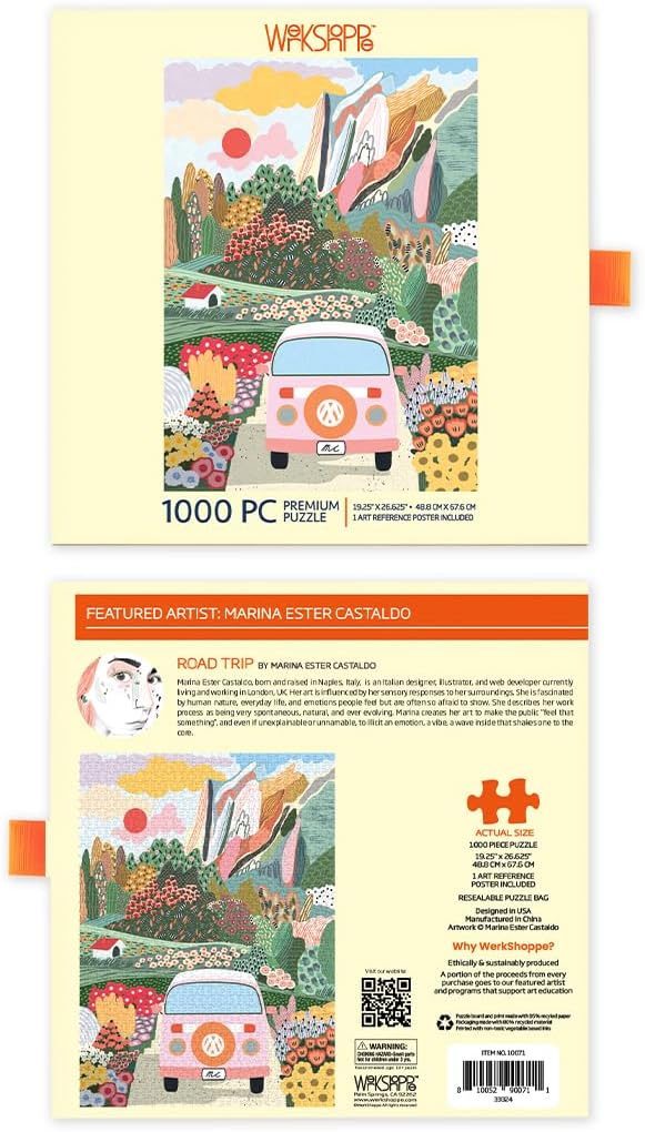 WerkShoppe Road Trip 1000 Piece Jigsaw Puzzle