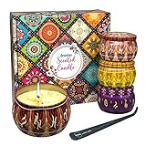 Orentas, Scented Candles Gift Set, Pure Natural Soybean for Aromatherapy Wax,Travel Tin Candles for