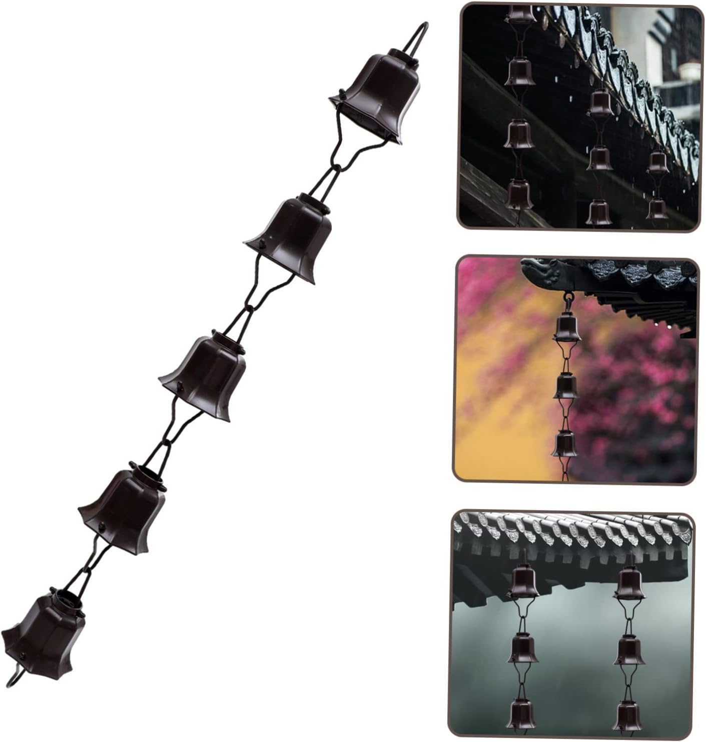 VANZACK 1Pc Useful Rain Chain for Gutters Decorative Outdoor Downspout Alternative Lightweight and Durable for Drainage Weather Resistant Design