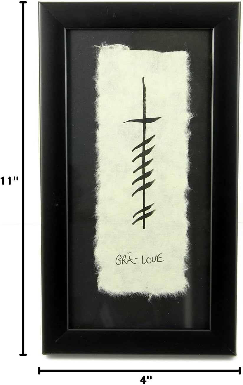 Biddy Murphy Irish Gifts Irish Blessings Wall Art Gaelic Blessing Gra Meaning Love Ireland Painting Handmade Paper in Black Frame Made in Co. Roscommon, Ireland - Image 10