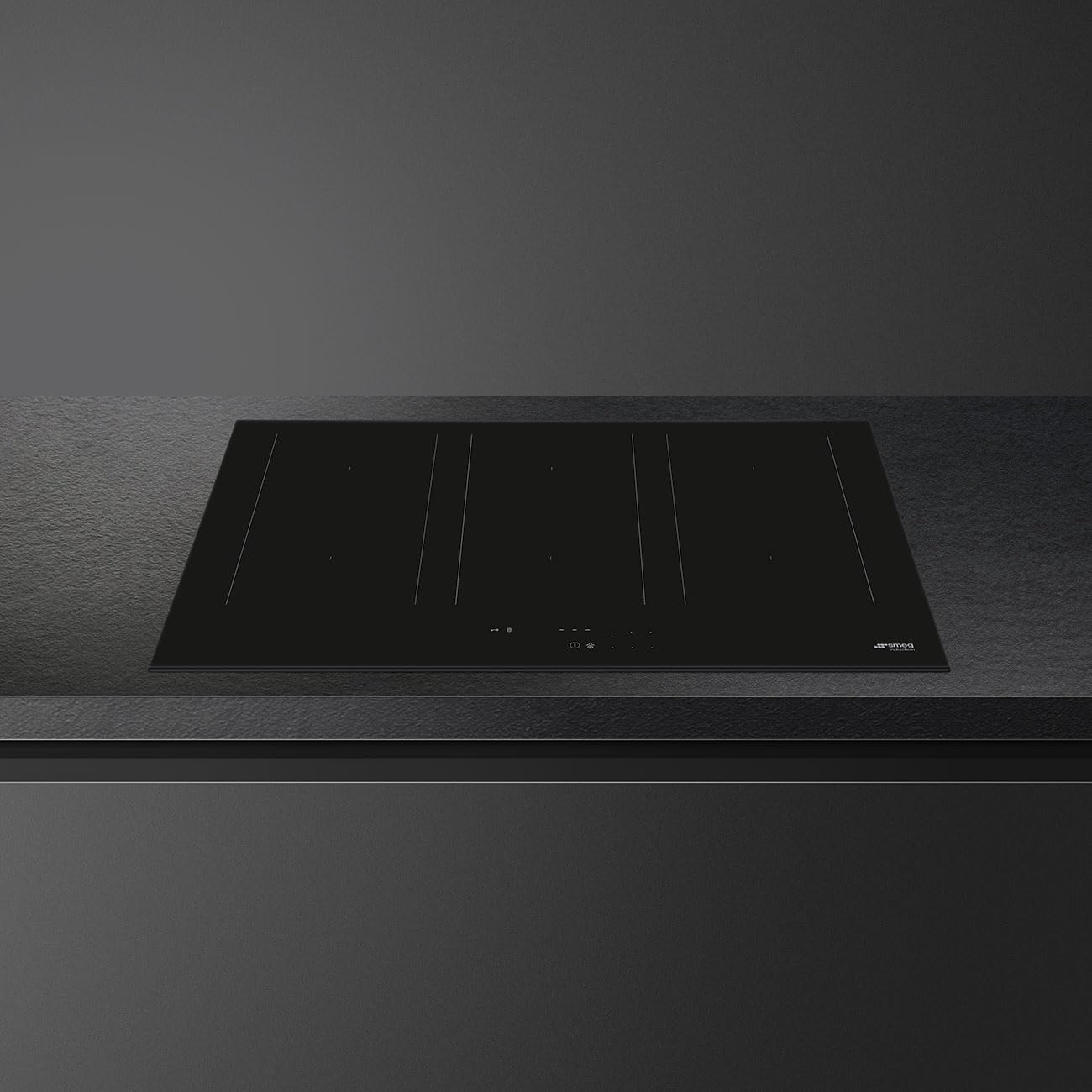 SMEG SIM3864D, Placa de inducción UNIVERSAL, Black glass