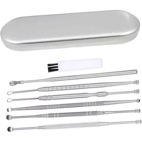 Stainless Steel Earwax Cleaning Scoops Set Portable Ear Cleaner Tools for Safe and Thorough Earwax Removal Lightweight and Skin-Friendly Design