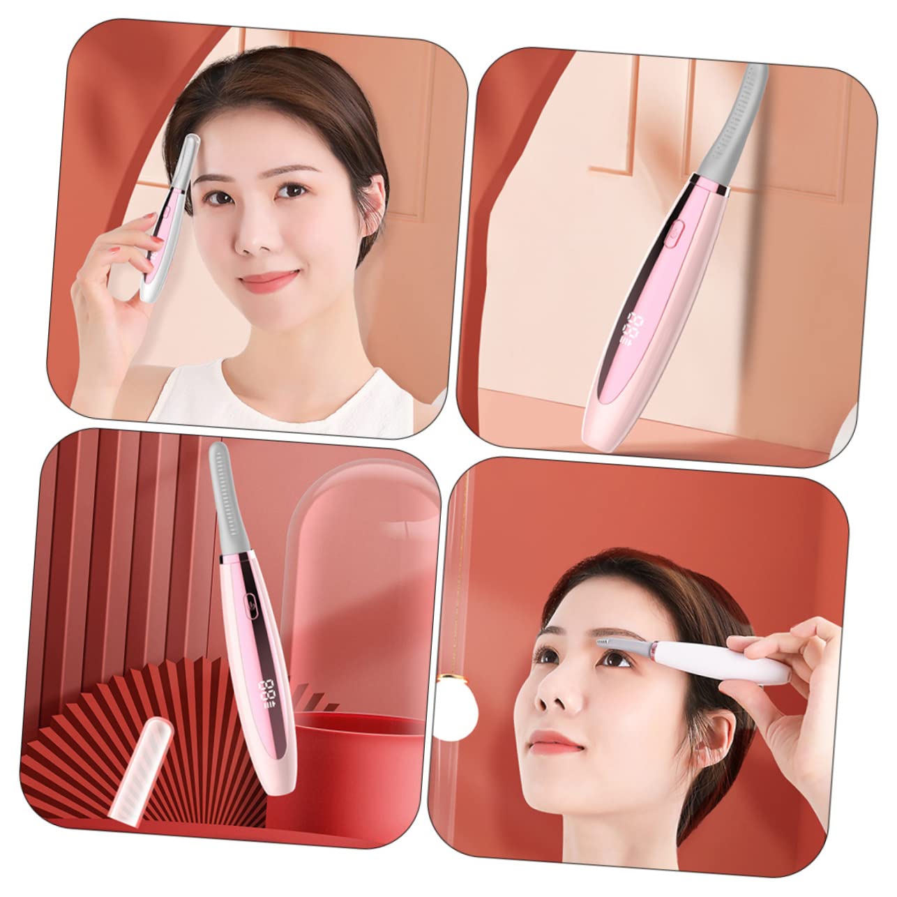 3 Stücke Beheizte Wimpernzange Elektrische Wimpernzange Frauen Make-up Liefert Für Locken