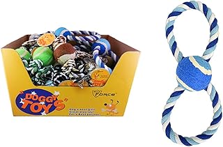 Diamond Visions 0RP-0849 Dog Rope Toys MultiPack in Assorted Colors and Objects (4 Toys)