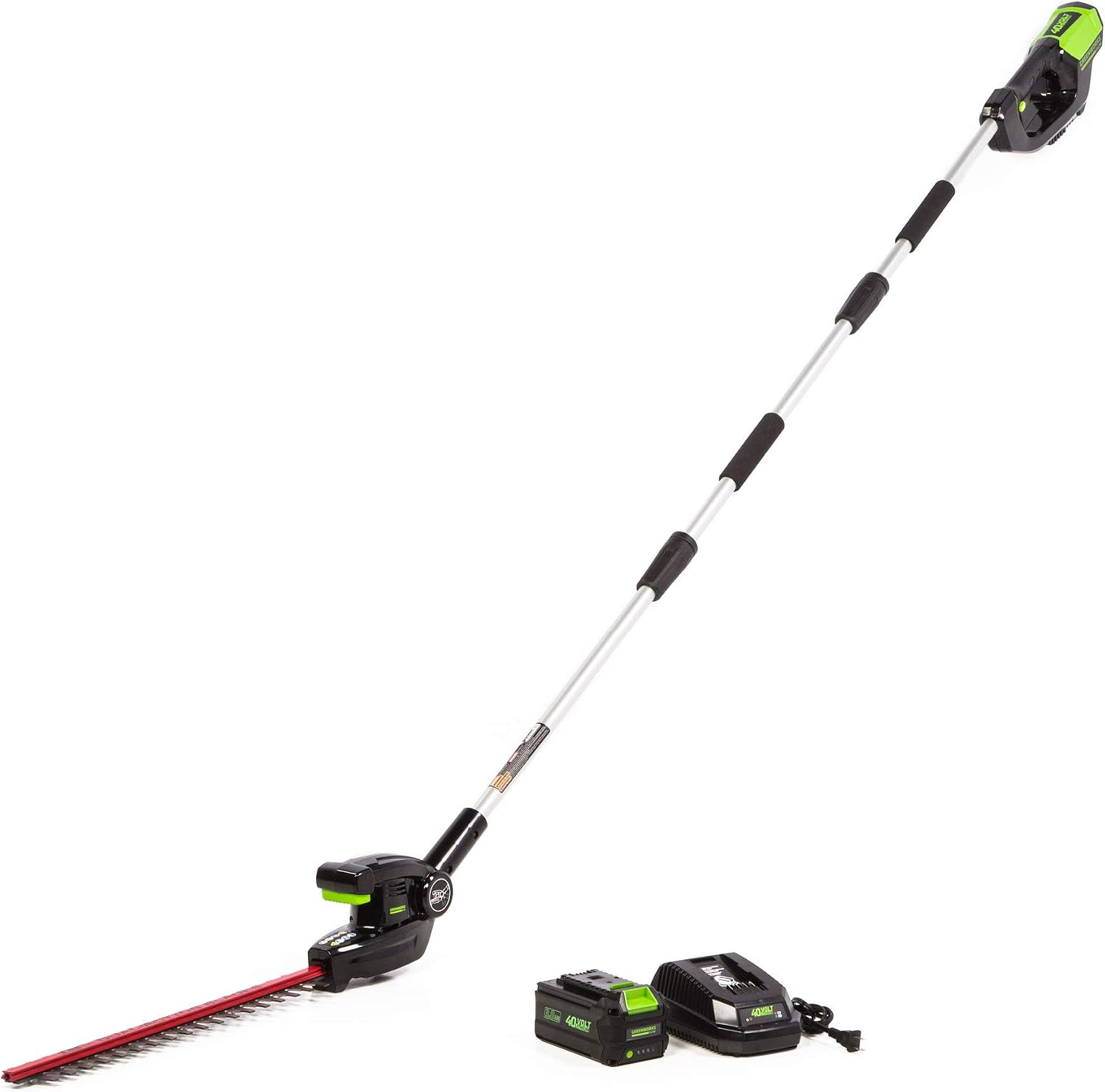 Greenworks 40V 18 inch Cordless Pole Hedger, 3AH Battery and Charger Included HT-180-XR