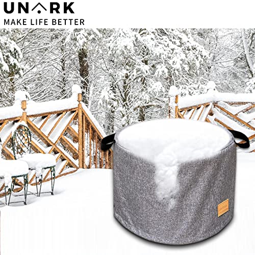 Fire Pit Cover For Solo Stove Cover 19.5 Inch,Solo Stove Bonfire Cover Waterproof 20 Inch,Solo Stove Bonfire Accessories Outdoor Heavy Waterproof Protective Round,Solo Stove Yukon Cover(Grey) #TOP5