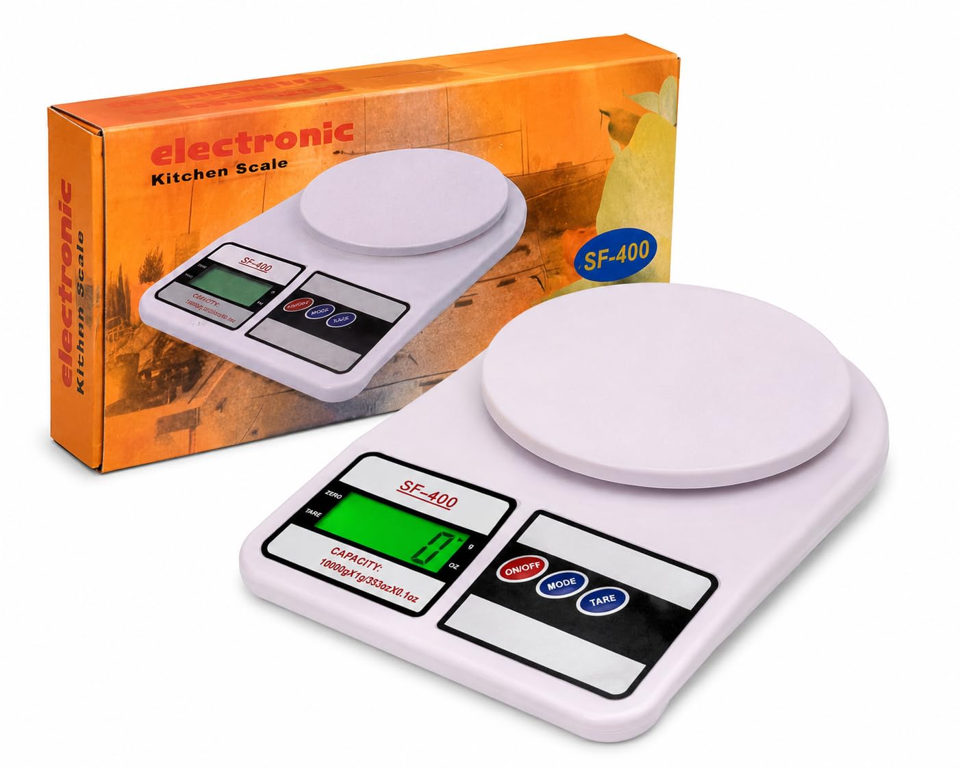 SF-400 Digital Kitchen Weighing Scale, Up to 10 kg Capacity | LCD Display, Tare Function, Battery Operated, Multiple Units, Baking & Cooking-image-24