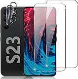 【Vollständiger Schutz】 Vollflächige Abdeckung aus gehärtetem Glas deckt den Samsung Galaxy S23 Bildschirmbereich ab, 3D gebogene runde Kante schützt den Bildschirm vor Staub und Kantenbruch.