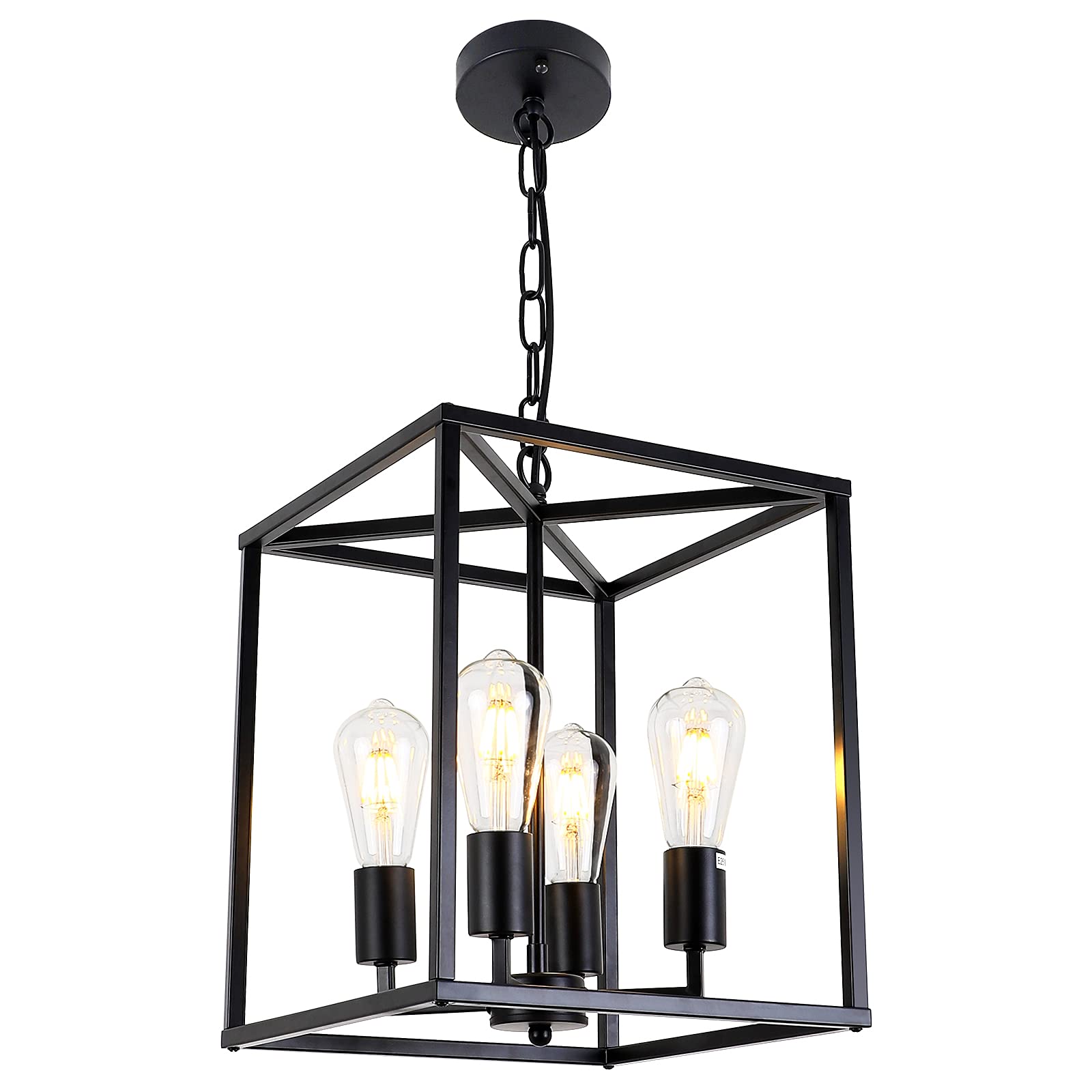 Buy GZDEZCL 4Light Black Farmhouse Chandelier Light Fixture Rustic