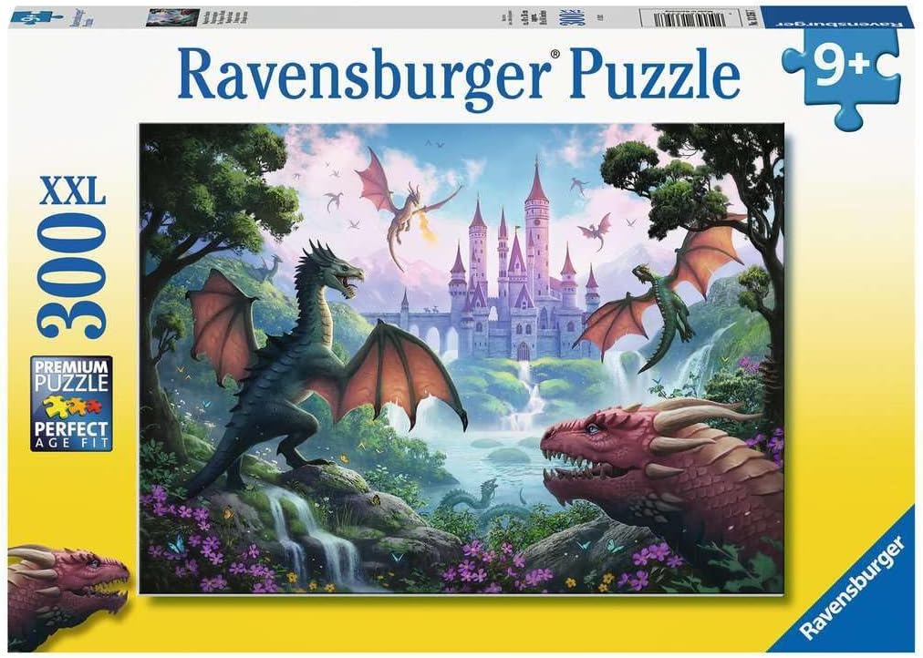 Ravensburger The Wrath of the Dragon Jigsaw Puzzle Jigsaw Puzzle for Adults and Children Age 9 Years Up - 300 Pieces