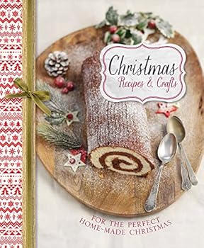 Hardcover Christmas Recipes & Crafts Book