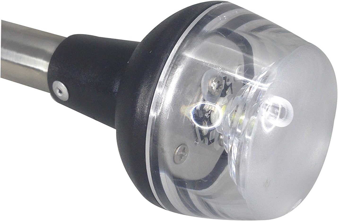 Pactrade Marine Navigation Lights for Boats LED - 24-Inch White LED Folding Stern Lights for Boats with American Flag 12x18 Inches (93 LM, 2 NM) | Boat Navigation Lights, American Flags for Boats