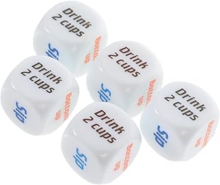 KOMBIUDA 5 Pçs De Peneira De Pedido De Vinho Adereços De Jogo De Dados De Acrílico Jogos De Despedida De Solteira Jogos De Dados Para Adultos Impertinentes Para Casais Pedido De Bebida