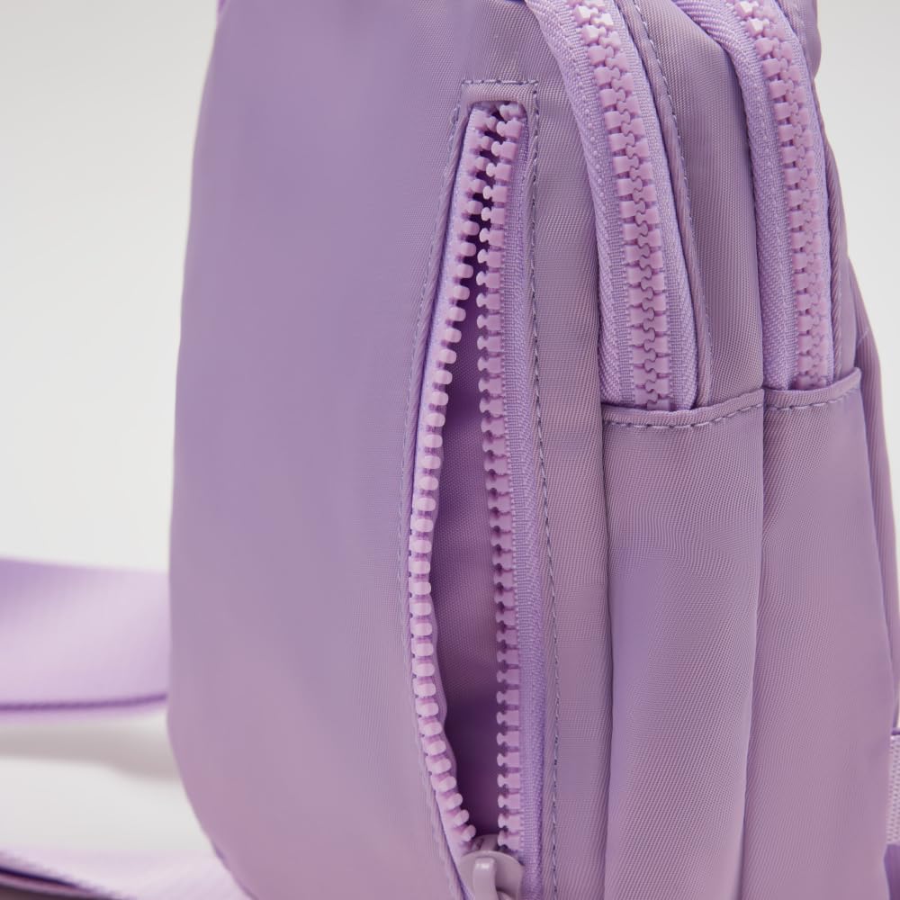 VAKAER Convertible Sling Backpack for Women & Men – Lightweight 3-in-1 Crossbody Daypack with Adjustable Strap, Anti-Theft Pocket, Water-Resistant Small Travel Bag (Light Purple) - Image 8