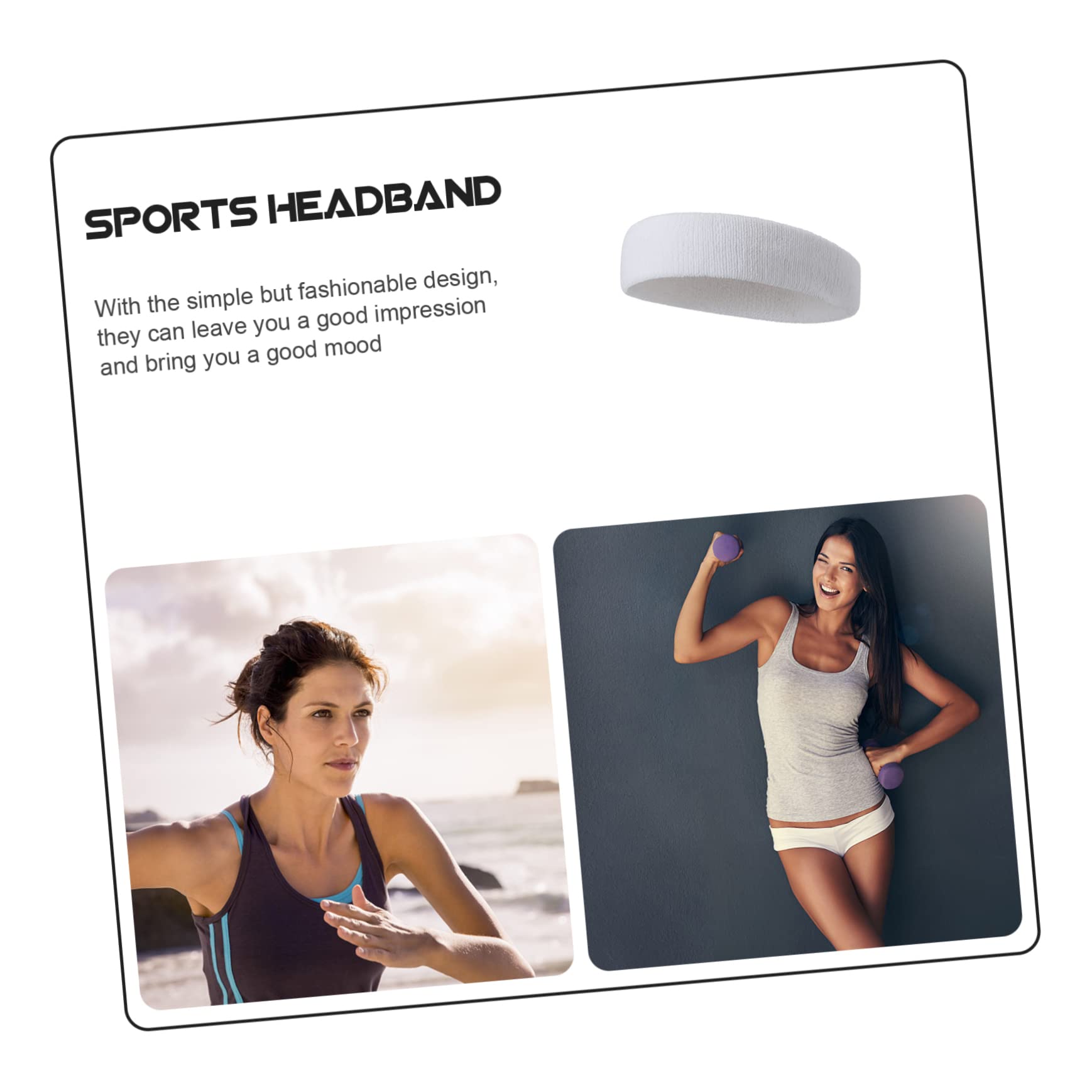 20 STK Sport Stirnband Yoga-zubehör Zubehör Für Make-up-Haarband Handtücher Fürs Fitnessstudio Schweißband Geschmeidige Haarbänder Praktische Stirnbänder Fitness-stirnbänder Bilden