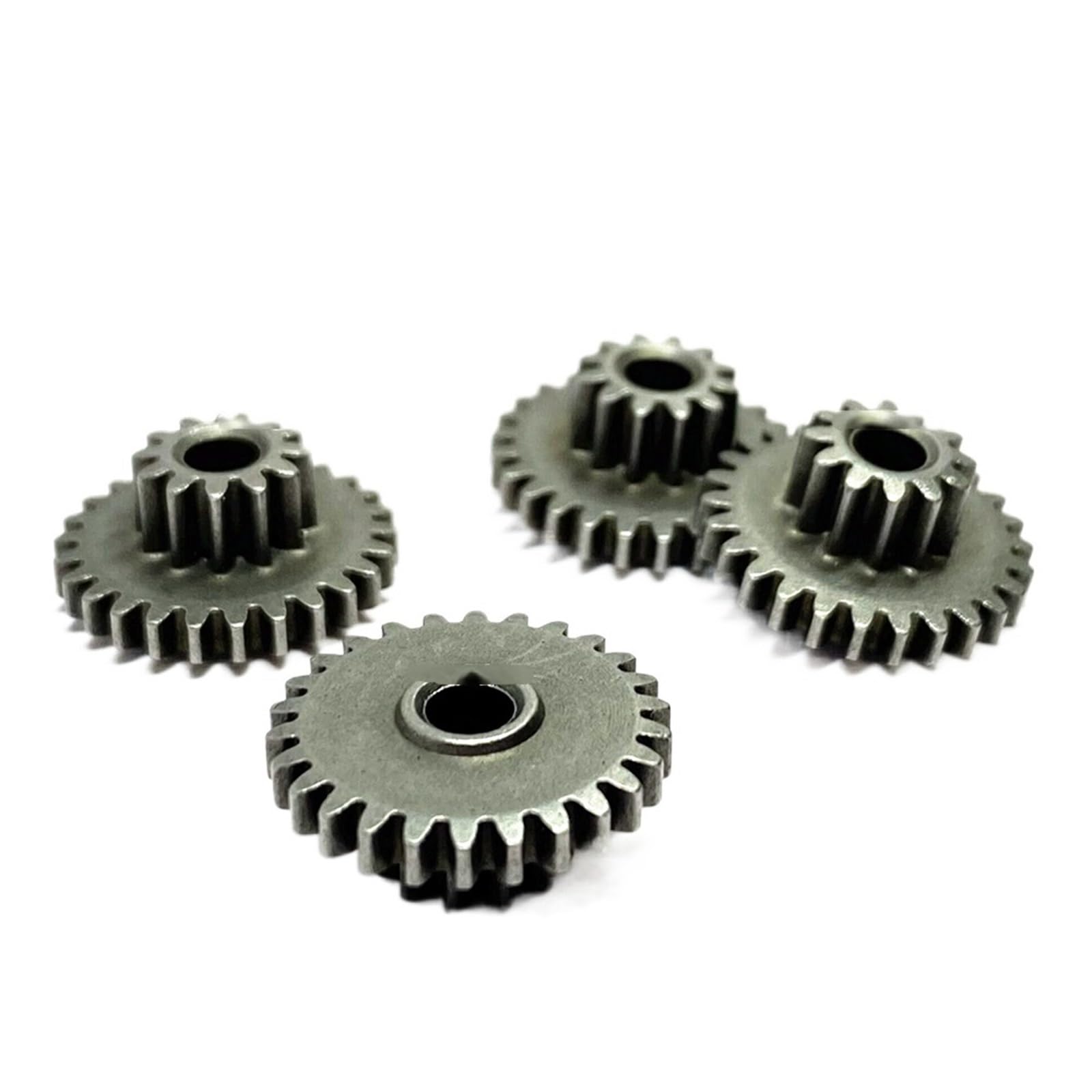 Bevel Gear Pinion Hardware Mechanical 4pcs Metal Double Gear 0.5M 12T-26T 3MM Loose Fit Variable Speed Reduction Gear