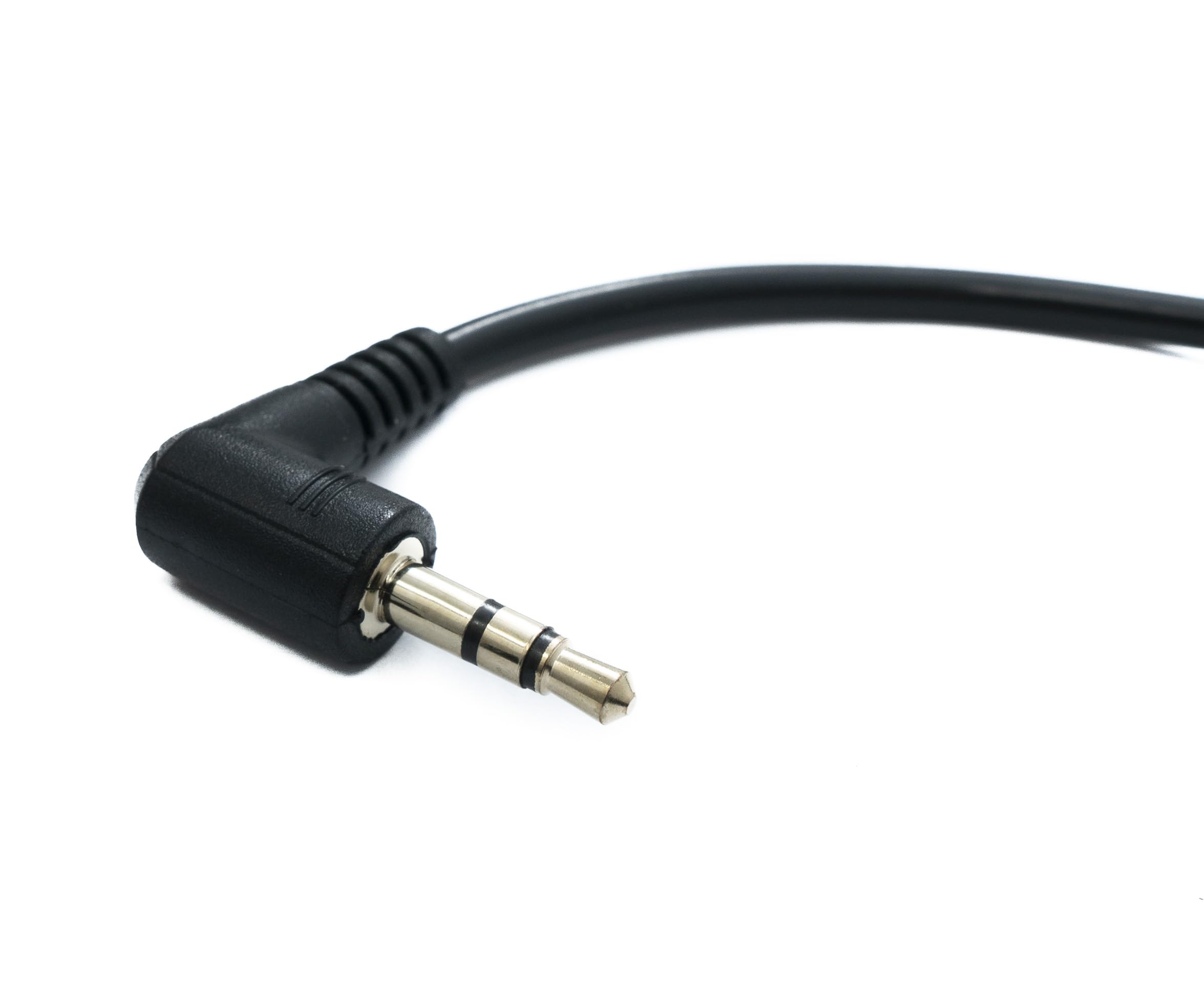 System-S Kabel audio jack 15 cm 3,5 mm TRS wtyczka do wtyczki kątowa AUX czarny