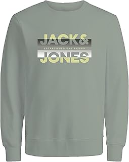 سويت شيرت راي كولور برقبة دائرية ضيقة للرجال من جاك اند جونز