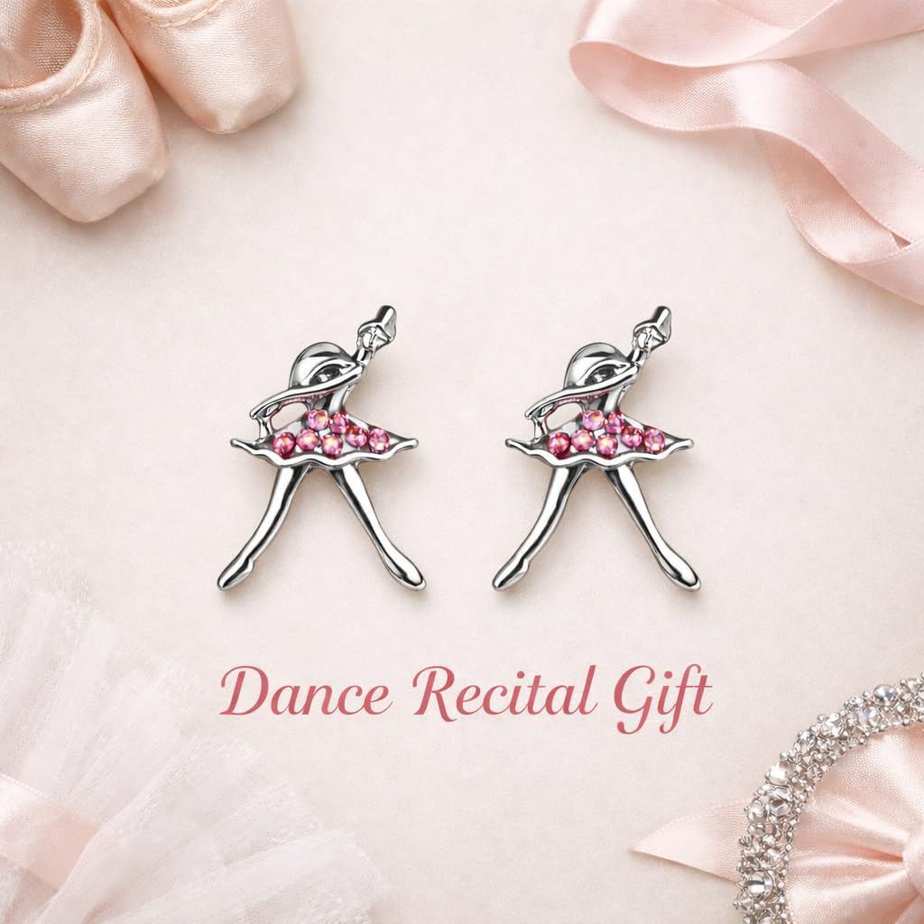 Sportybella Dance Earrings, Ballerina Jewelry, for Dancers, Dance Recitals, Dance Teams & Dance Teachers