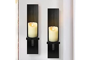 Rustic Wall Candle Sconces 2-Pack: Embrace the Warmth and Ambiance