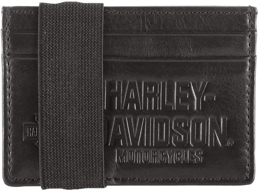 Harley-Davidson Men's Legendary Card Case w/Loop & RFID - Black