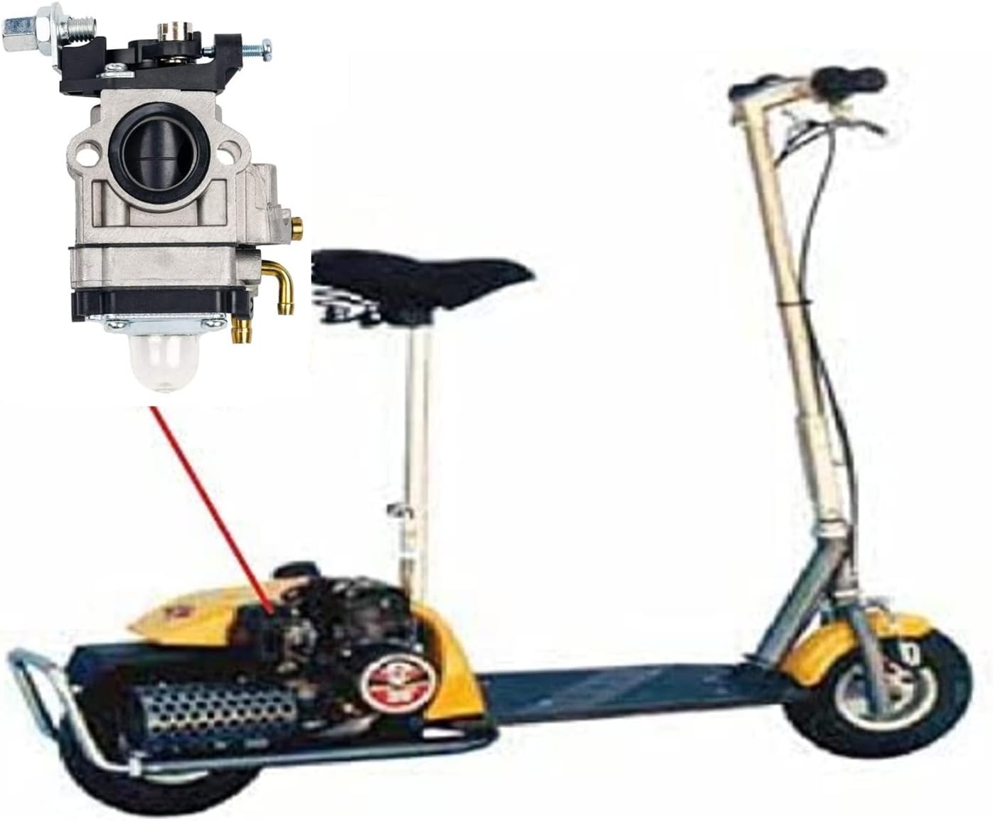 Carburetor Compatible With Viza Venom and Mitsubishi TLE 43cc Gas Scooter