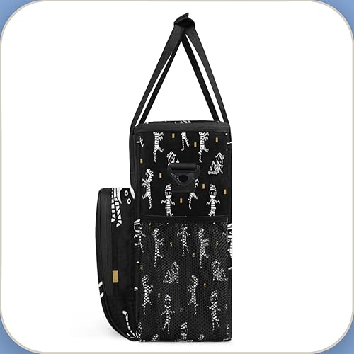 Miniatura 4 de Bolsa de café con diseño de calavera de Halloween, diseño de esqueleto y fantasma, bolsa de almacenamiento de viaje, compatible con Keurig K-Mini o