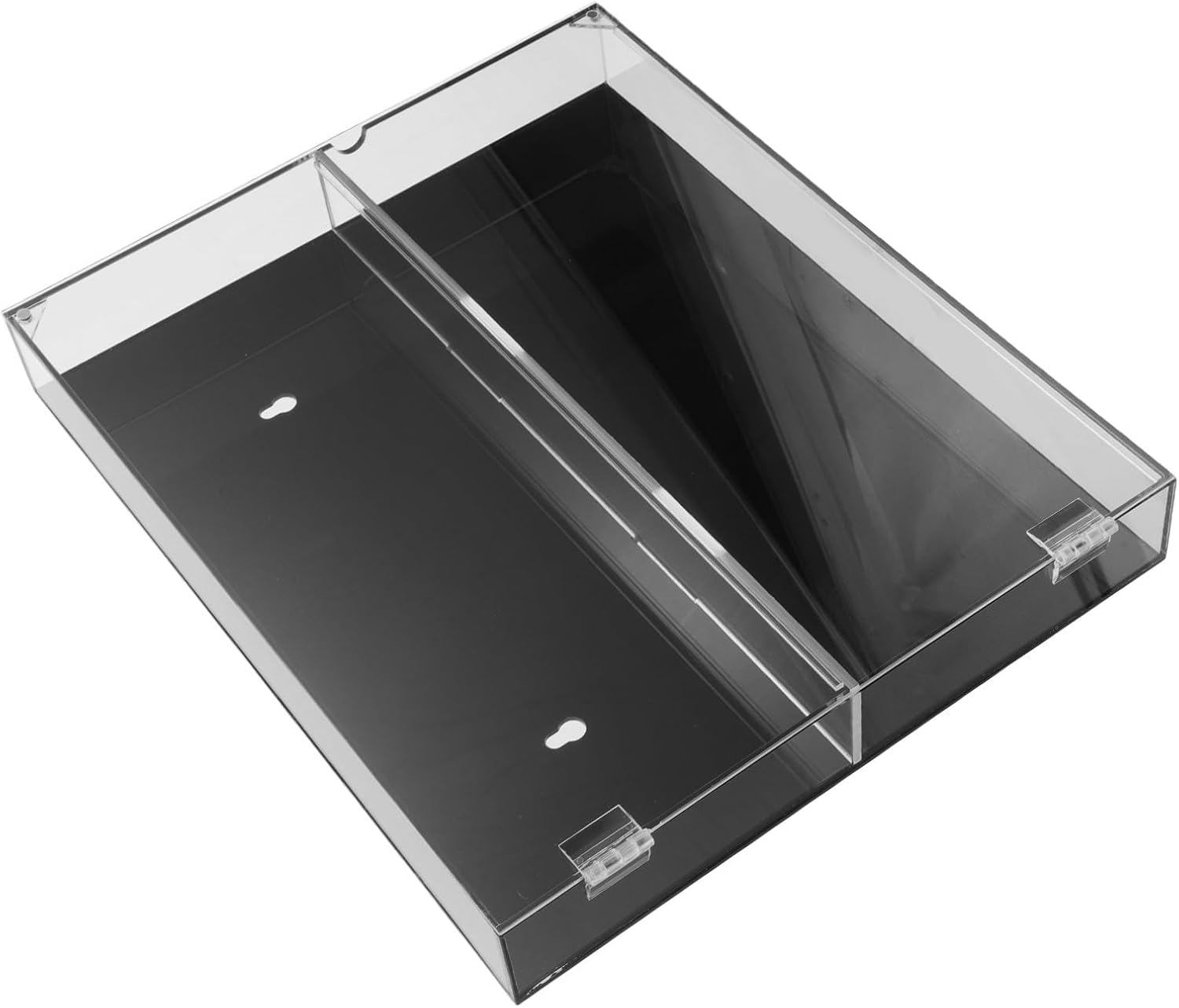 Vaguelly Wall Mounted Acrylic Graded Sports Card Display Case with UV Protection and Front for Study or Bedroom Sturdy Large Card Storage Box