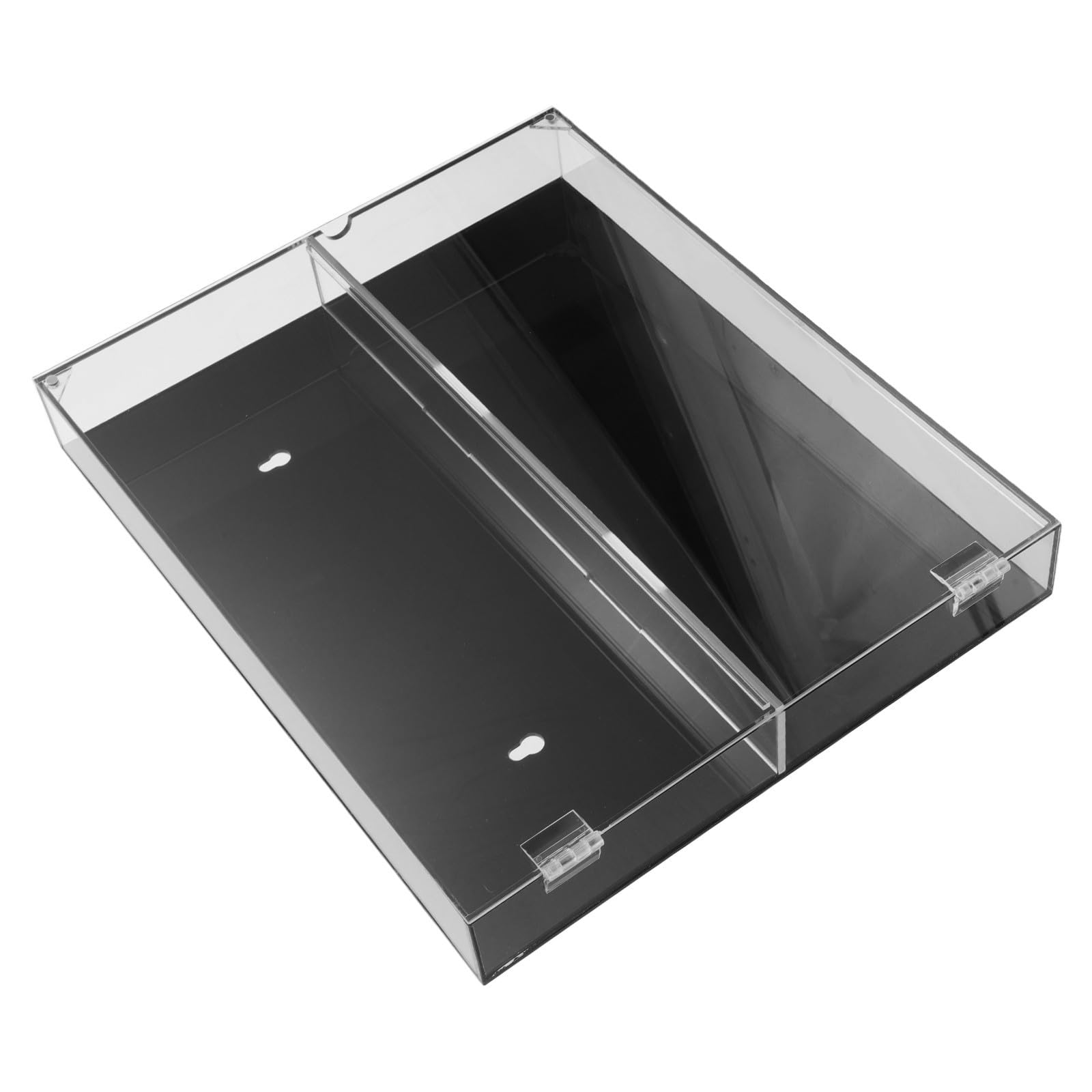 iplusmile wandmontierter kartenaufbewahrungskasten mit UV schutz aus acryl und klarem sichtfenster zur effizienten aufbewahrung von sammelkarten im schlafzimmer oder arbeitszimmer