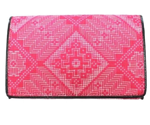 大島紬 名刺入れ(龍郷 ピンク)