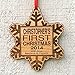 Baby's First Christmas Ornament 2018 Personalized Snowflake