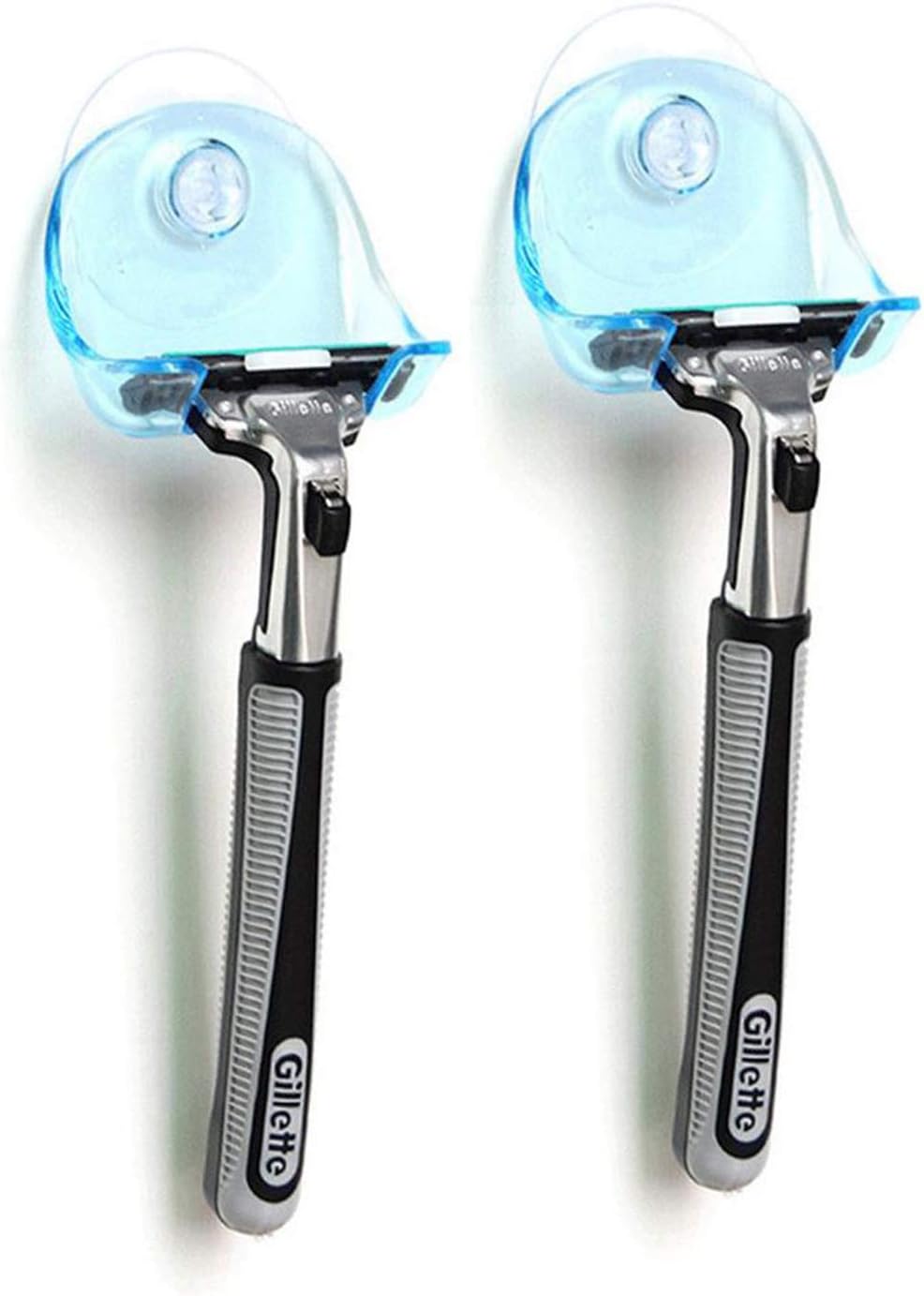 2Pcs Suction Cup Razor Holder for Shower Wall Razor Hooks
