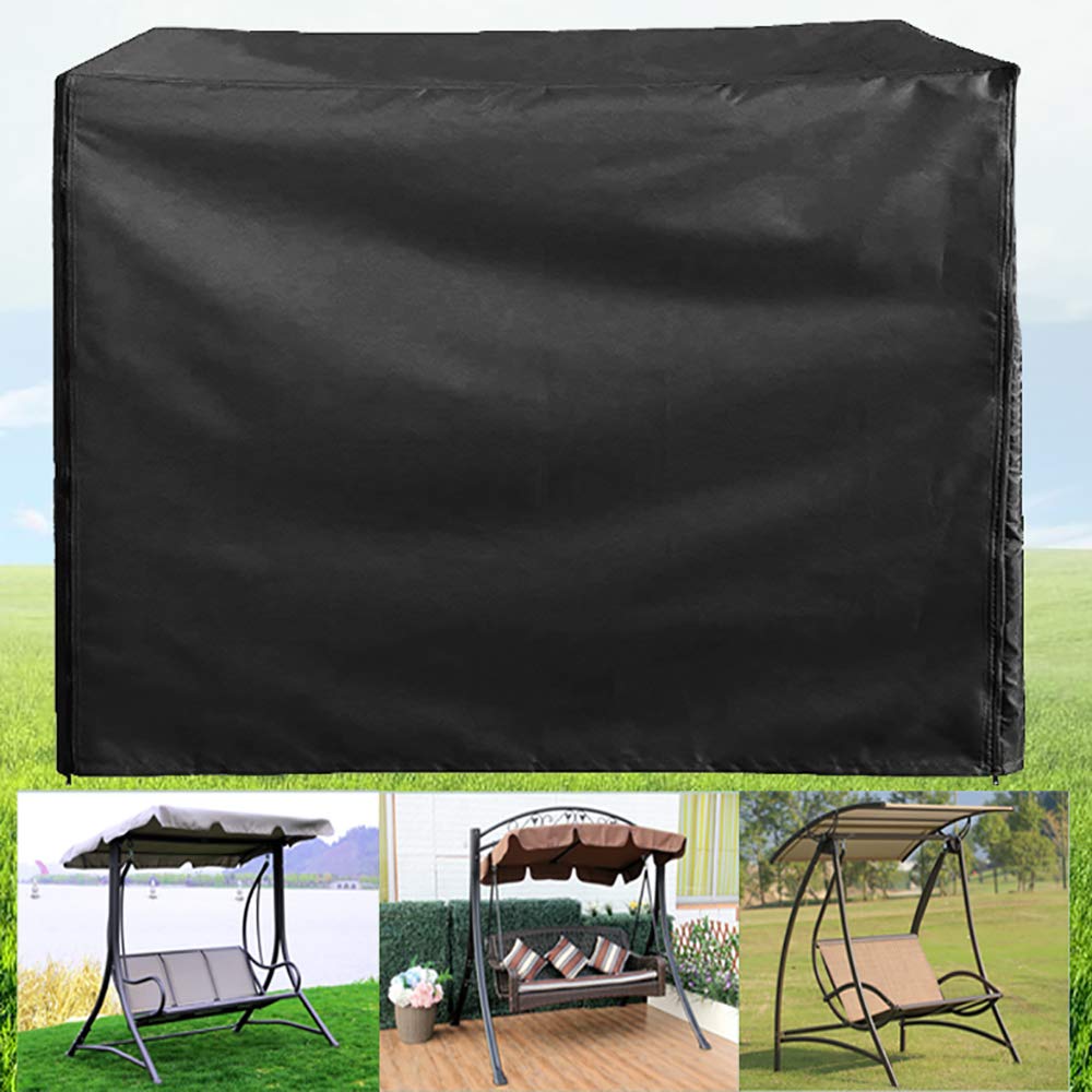 Housse de Balancelle de Jardin 3 Places Imperméable,220x125x175Cm Oxford Bâche de Balancelle Anti-UV Couverture de Protection Balançoire Extérieu
