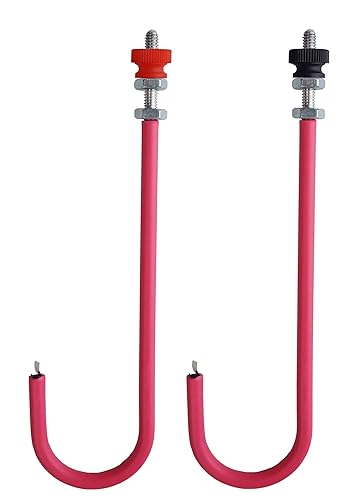 48111-EL-SET: Electrodos de electrólisis J-Hook Punta Platino. Juego de 2. Se adapta al aparato Brown Lee. Útil en la educación química, un aula