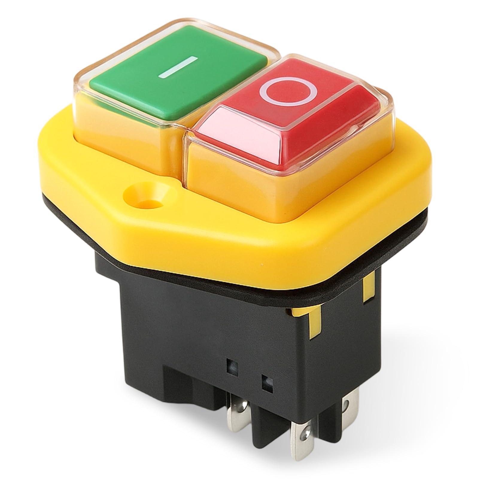 5 Pin Cement Mixer Switch for Belle Minimix 220V-250V KJD17B Electromagnetic Switch IP55 Waterproof on/off Power Safety Switches with Brake Function for Machinery/Textile Equipment