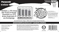 Vista 6 de Eneloop Panasonic K-KJ17MCC82A Cargador de 4 posiciones con 2 pilas AAA y 8 AA y 2 espaciadores C y 2 D y Panasonic BK-4MCCA16FA AAA 2100 Ciclo