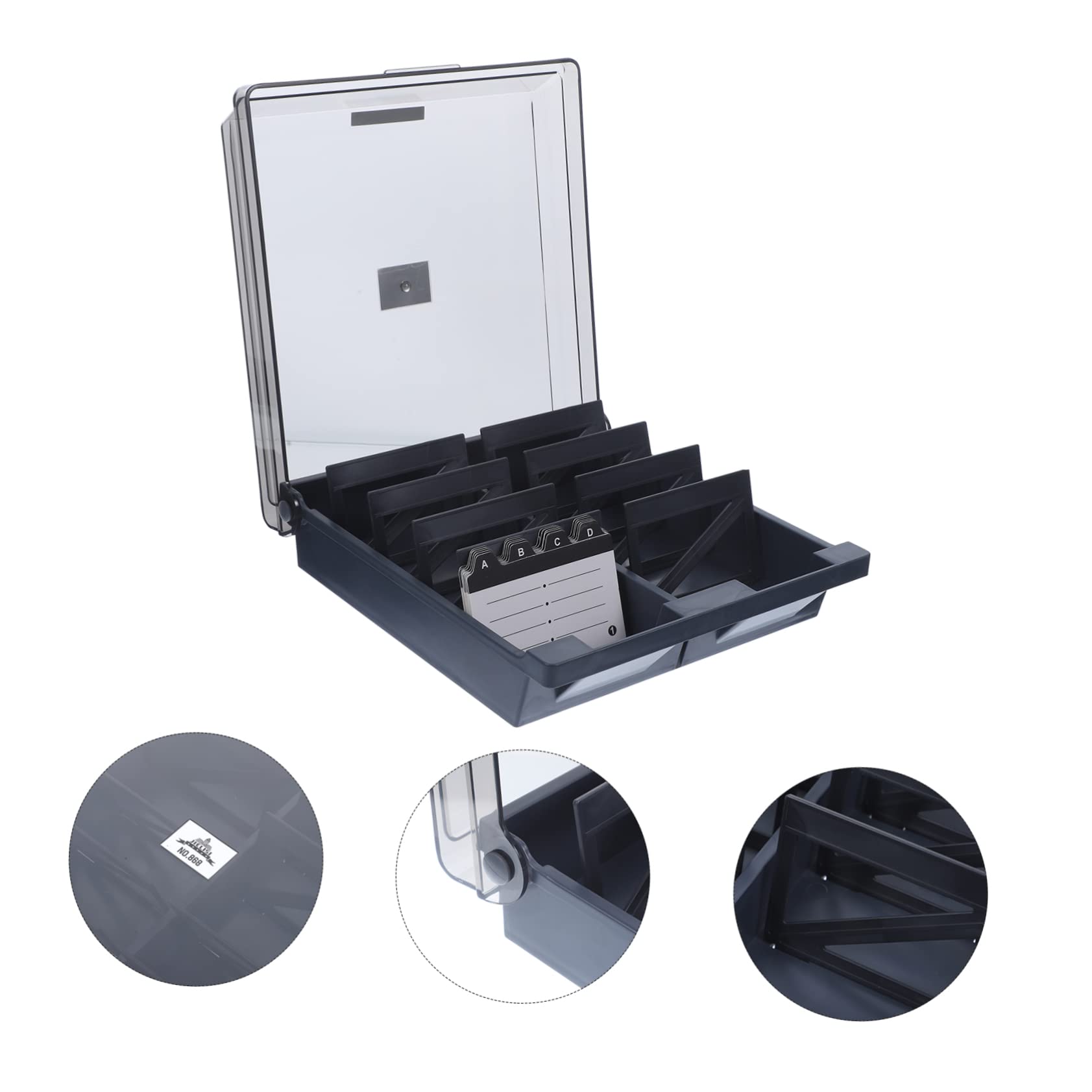 MAGICLULU Porta Biglietti da Visita in Abs Resistente 1000 Pezzi Protezione e Design Elegante per Ufficio