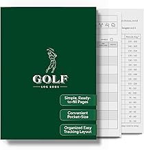 Golf Log Book – Pocket Golf Yardage Book & Golf Score Book – Golf Gifts for Men, Golf Accessories, Golf Tracker & Notebook – Ideal Dad Golf Gift, Golf Score Cards, Boys Golf & Father’s Day Present