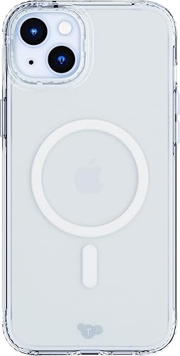 tech21 Evo - Funda transparente para iPhone 15 Plus, compatible con MagSafe, funda de protección contra impactos, transparente