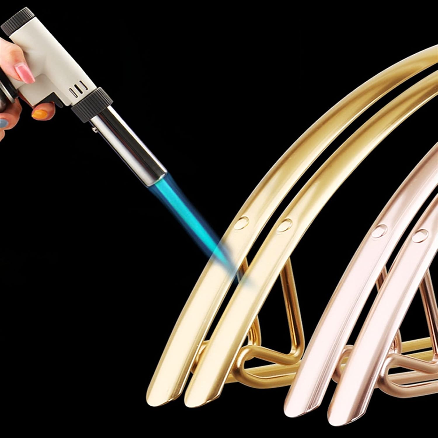 Clothes Hangers Clothes Hanger 5pcs/set Anti Slip Traceless Aluminum Alloy Clothing Drying Rack Wardrobe Storage Hanging Rack Coat Pants Hangers Coat Hangers