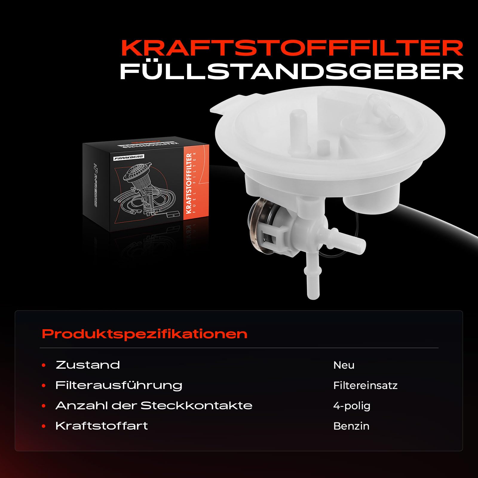 Frankberg Unidad de suministro de combustible Filtro de combustible | 7L0919679A; Compatible con: T.o.u.a.r.e.g 7L6 7L7 7LA