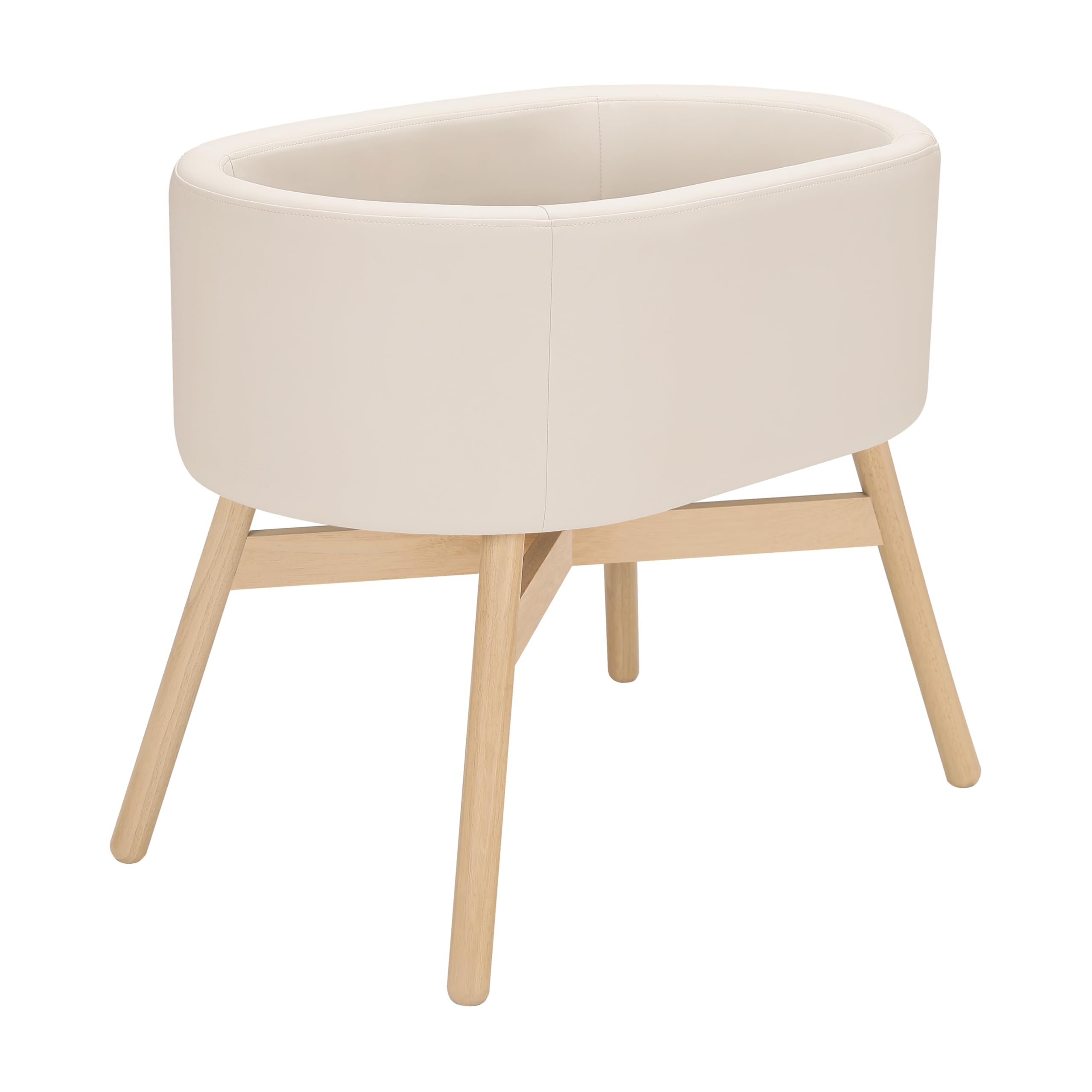 Photo 1 of Babyletto x Gathre Capsule Bassinet - Ivory Vegan Leather
