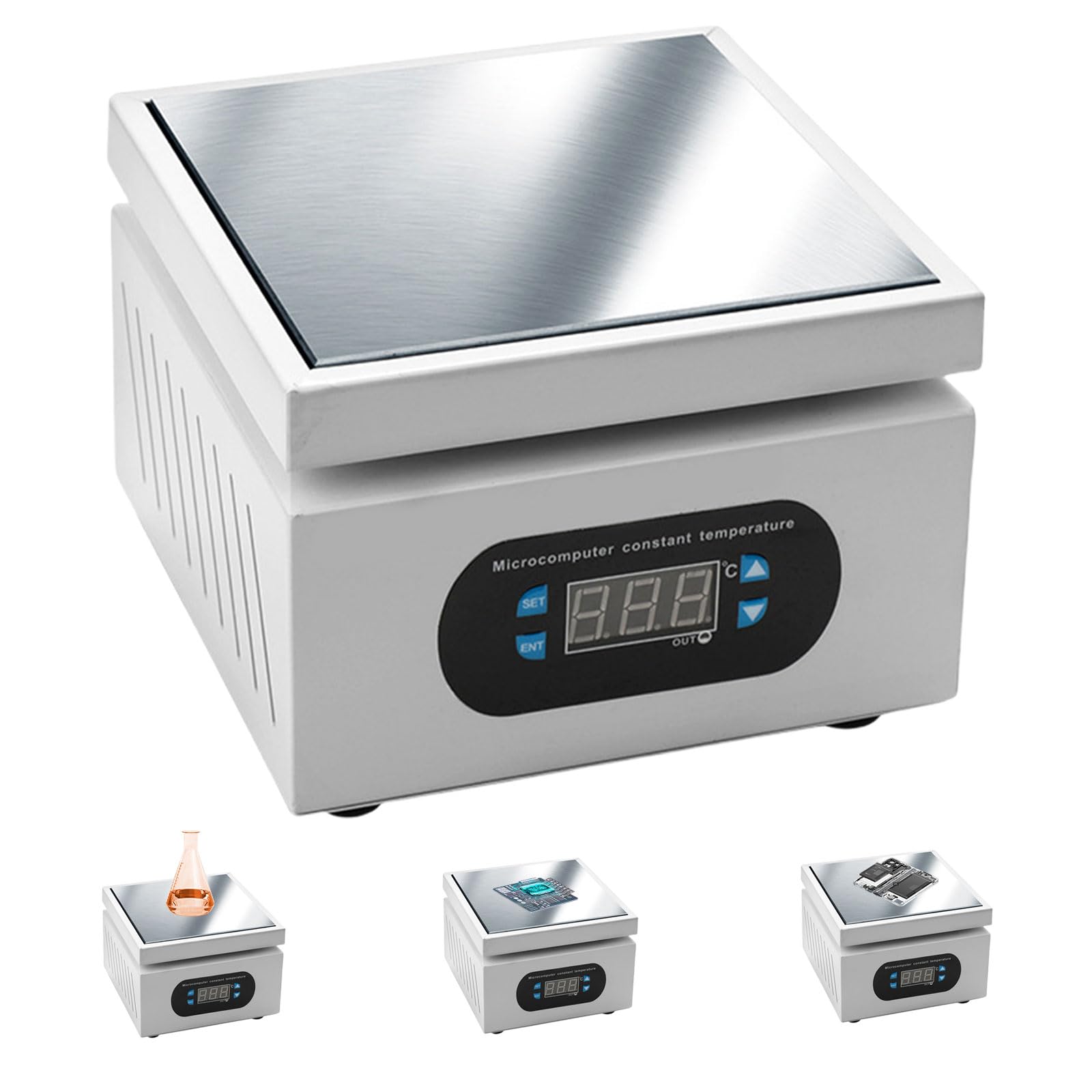 Plaque Chauffante de Soudure, 350 W, avec écran LED 0-400℃ Réglable | pour Micro-ordinateur, Préchauffage Electrique, Réparation de Téléphone Portable, Rework SMD