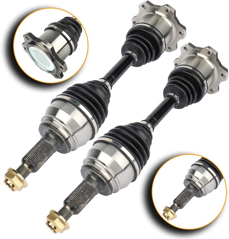 OCPTY CV Axle Shaft Assembly fits for 1999 2000 2001 2002 2003 2004 2005 2006 2007 Front Left Right 2PC for Cadillac Escalade ESV EXT for Chevy Avalanche 4.3L 4.8L 5.3L 6.0L 6.2L